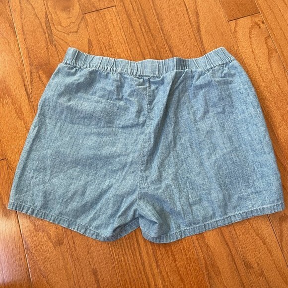 Madewell Elastic Waist Pull-On Shorts Blue Size Small - Picture 5 of 8